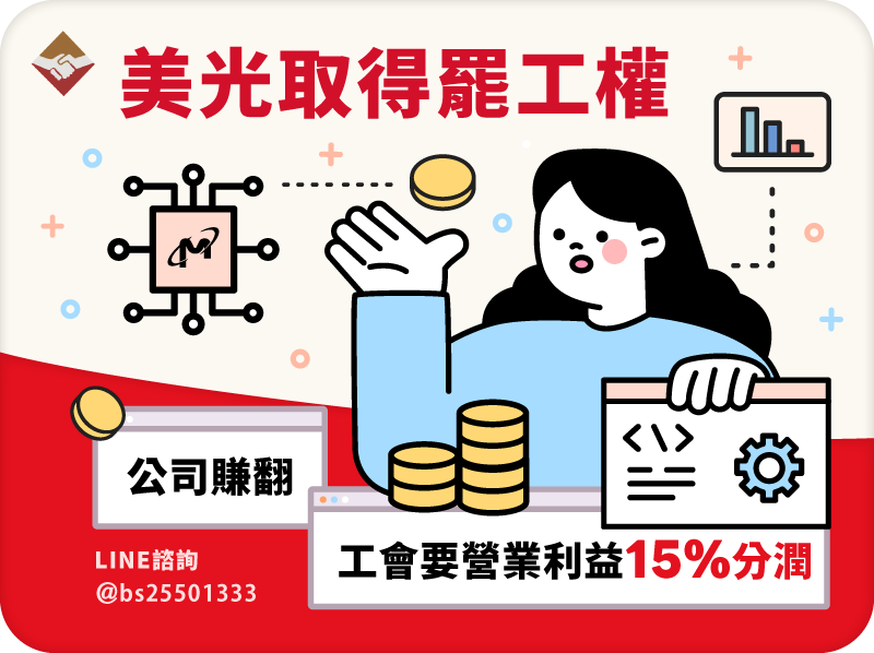 美光取得罷工權：公司賺翻，工會要營業利益15%分潤